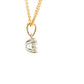Round brilliant cut diamond solitaire pendant - 0.60cts