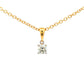 Round Brilliant Cut Diamond Solitaire Pendant - 0.20cts Gardiner Brothers