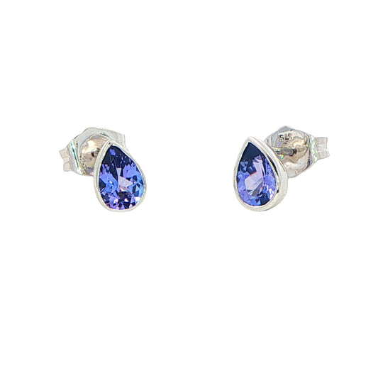 Pear Shaped Tanzanite Earrings Gardiner Brothers