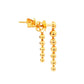 Round Brilliant Cut Diamond 7 Stone Drop Style Earrings Gardiner Brothers