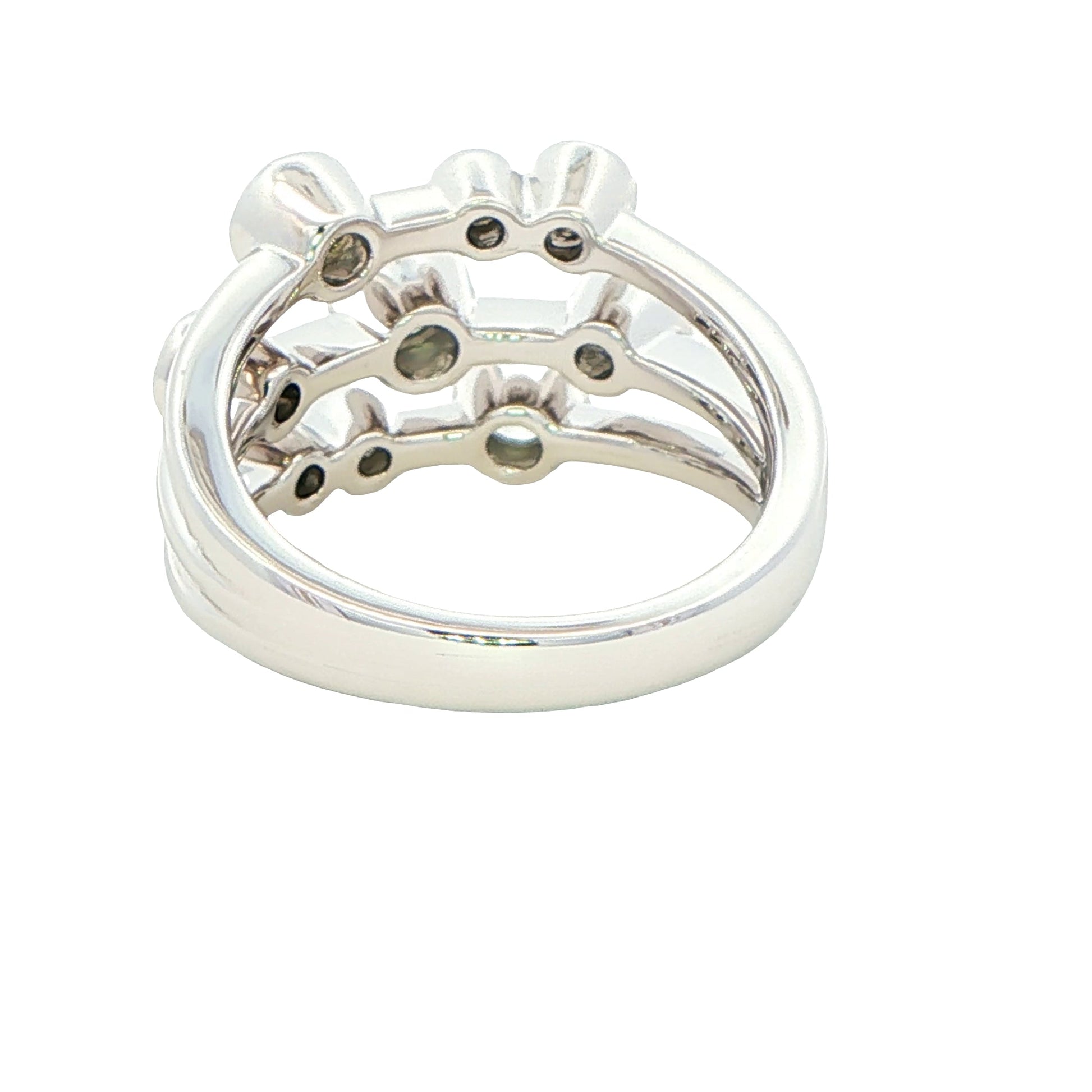 Round Brilliant Cut Diamond Bubble Style Ring ~0.87cts Gardiner Brothers