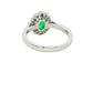 Oval emerald and diamond fancy cluster style ring Gardiner Brothers