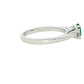 Oval Emerald and Round Brilliant Cut Diamond 3 Stone Ring Gardiner Brothers