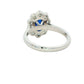 Oval Sapphire and Diamond Modern Cluster Style Ring Gardiner Brothers