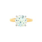 Yellow Gold Round brilliant cut diamond solitaire ring - 2.74cts Gardiner Brothers