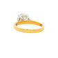 Yellow Gold Round brilliant cut diamond solitaire ring - 2.74cts Gardiner Brothers