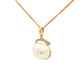 Yellow Gold Pearl and Diamond Fancy Style Pendant Gardiner Brothers