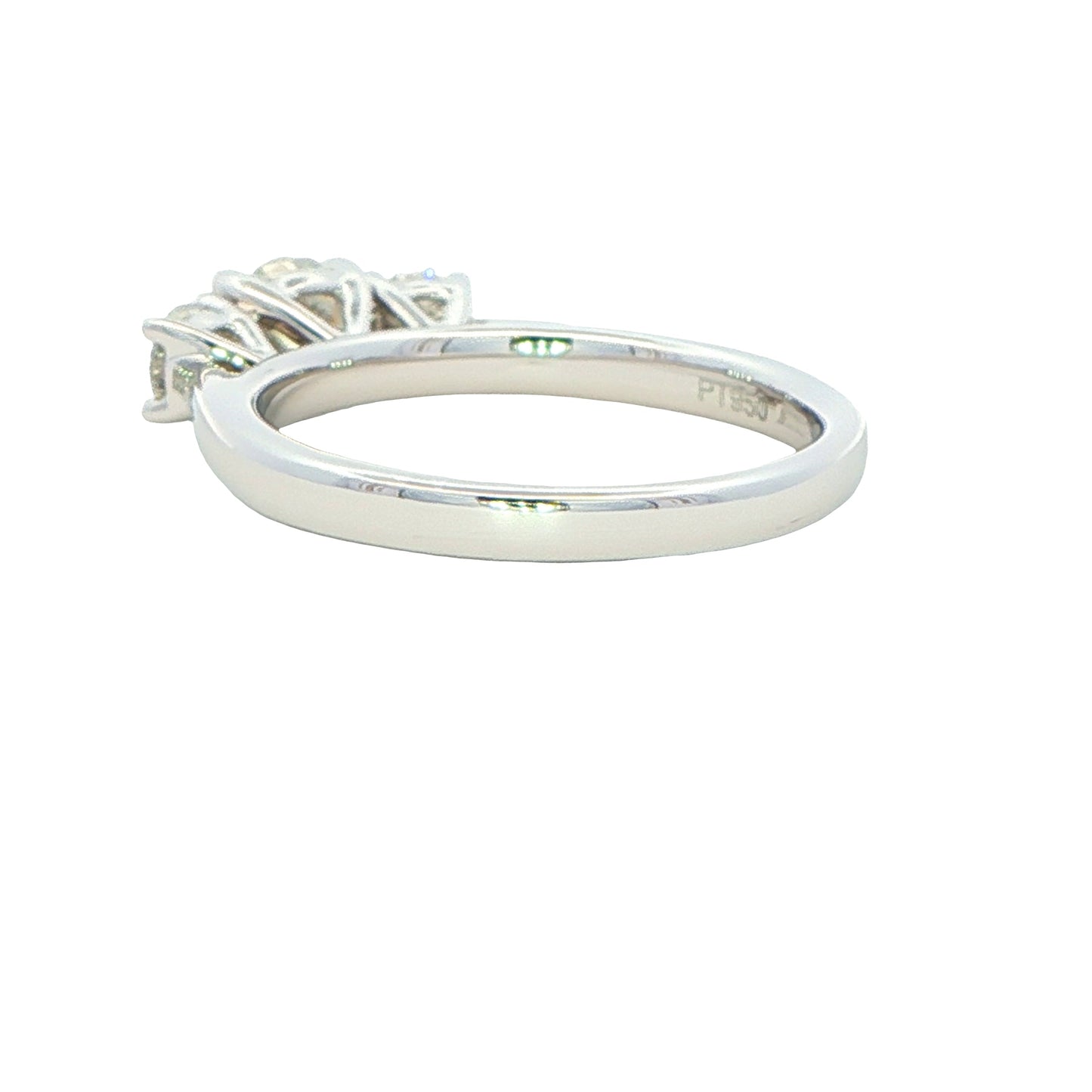 Platinum Round Brilliant cut Diamond 3 Stone Ring - 1.00cts Gardiner Brothers
