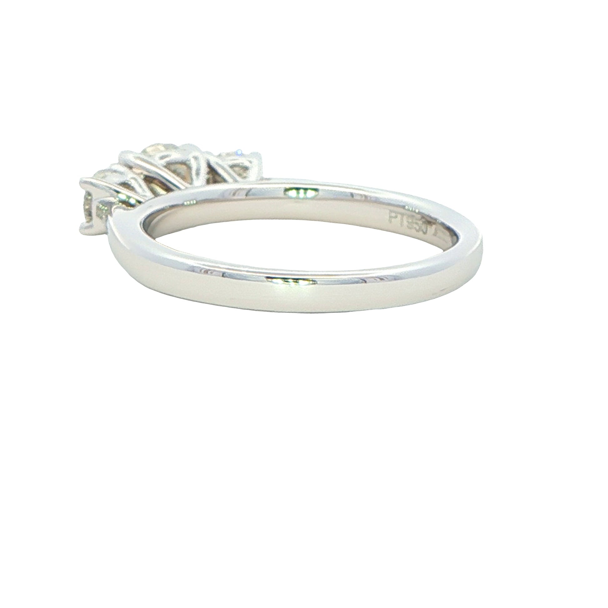 Platinum Round Brilliant cut Diamond 3 Stone Ring - 1.00cts Gardiner Brothers