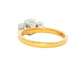 Yellow Gold Oval shaped diamond 3 stone ring - 1.40cts Gardiner Brothers