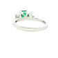 Octagonal Emerald and diamond 3 stone ring Gardiner Brothers