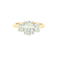 Yellow Gold Oval shaped diamond 3 stone ring - 1.62cts Gardiner Brothers
