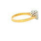 Yellow Gold Oval shaped diamond 3 stone ring - 2.34cts Gardiner Brothers