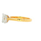 Yellow Gold Elongated Cushion shaped diamond solitaire ring - 1.00cts Gardiner Brothers
