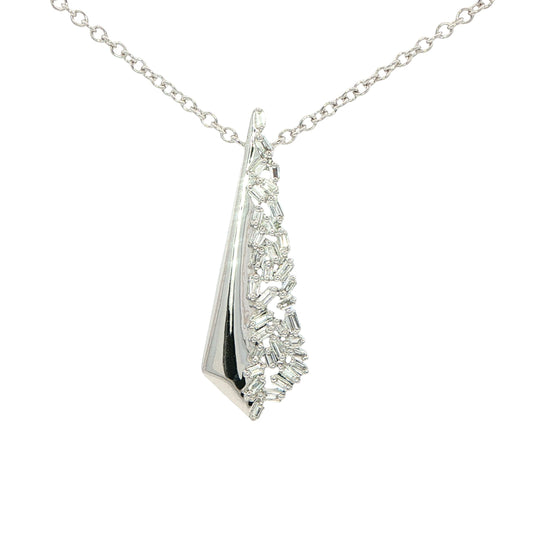 Baguette Cut Diamond Fancy Kite Shaped Pendant Gardiner Brothers
