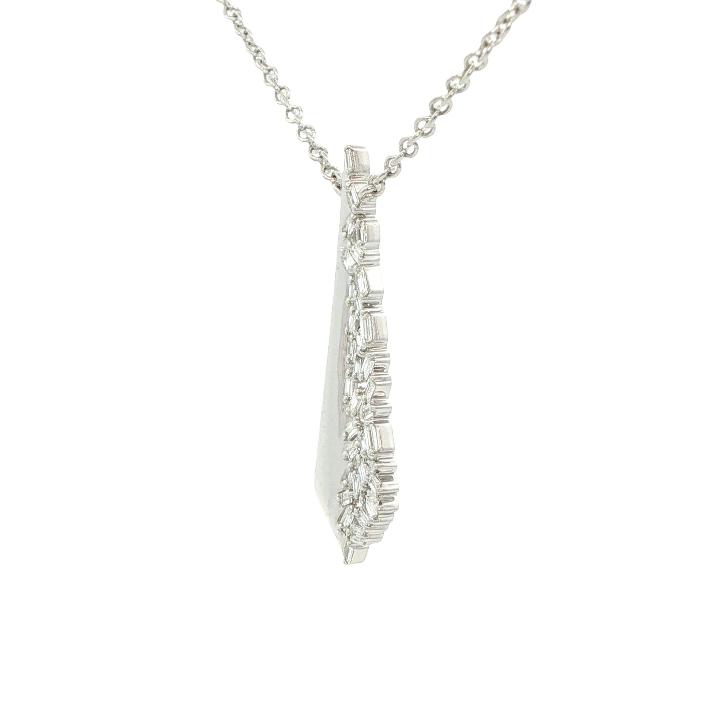 Baguette Cut Diamond Fancy Kite Shaped Pendant Gardiner Brothers