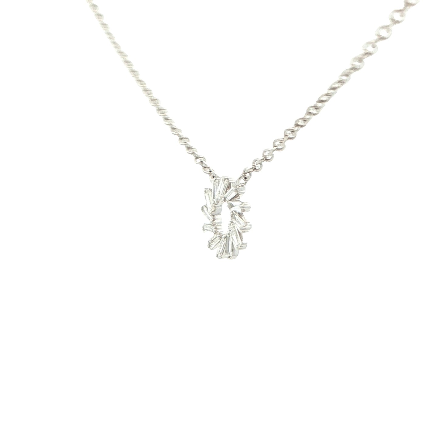 Baguette Cut Diamond Fancy Circle Pendant Gardiner Brothers