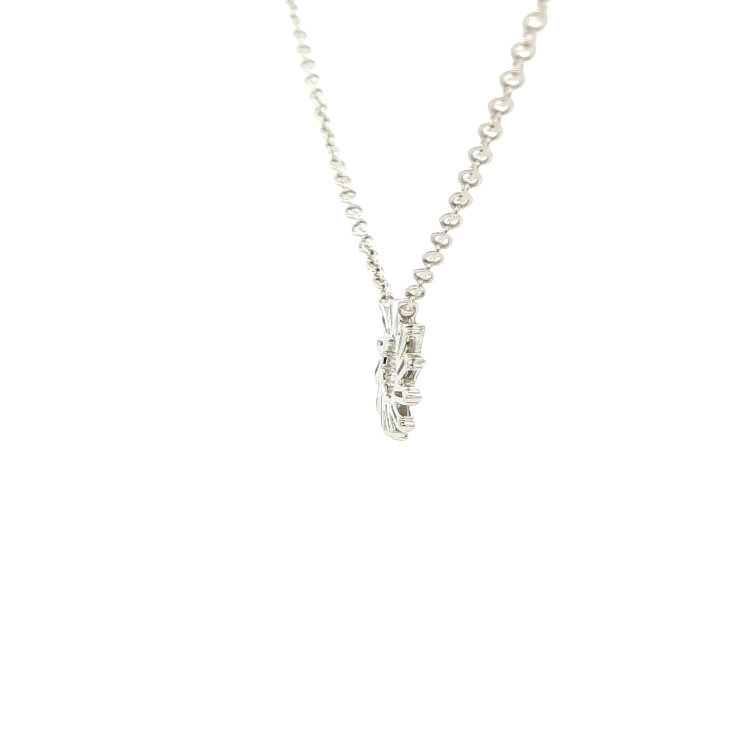 Baguette Cut Diamond Fancy Circle Pendant Gardiner Brothers