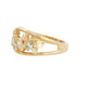 Bubble style ring with round, pear and marquise shaped diamonds Gardiner Brothers