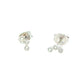 White gold 3 round brilliant cut diamond set earrings Gardiner Brothers