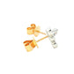 Yellow and White Gold Round Brilliant cut diamond 3 stone earring Gardiner Brothers