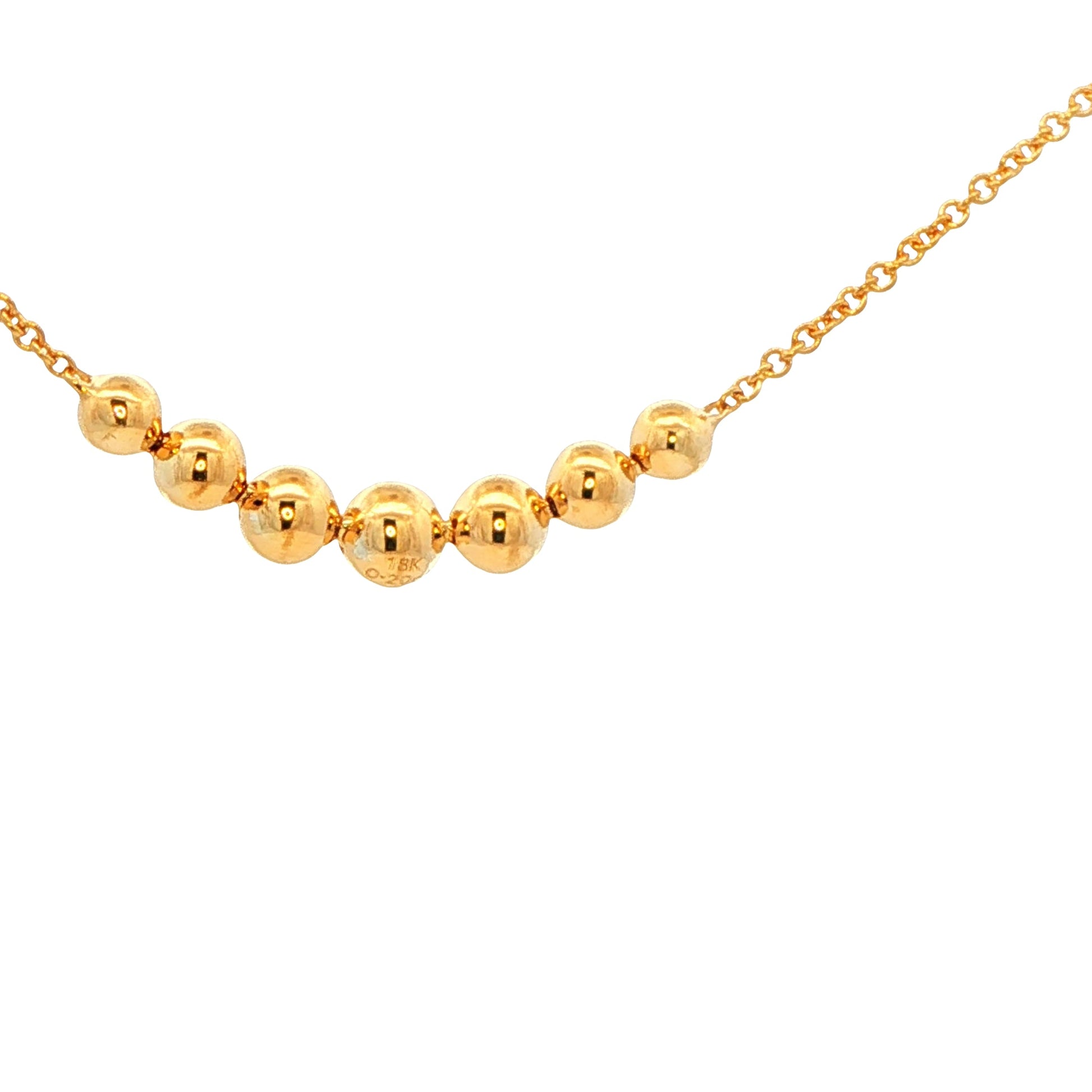 Round Brilliant cut 7 stone graduated diamond necklet Gardiner Brothers