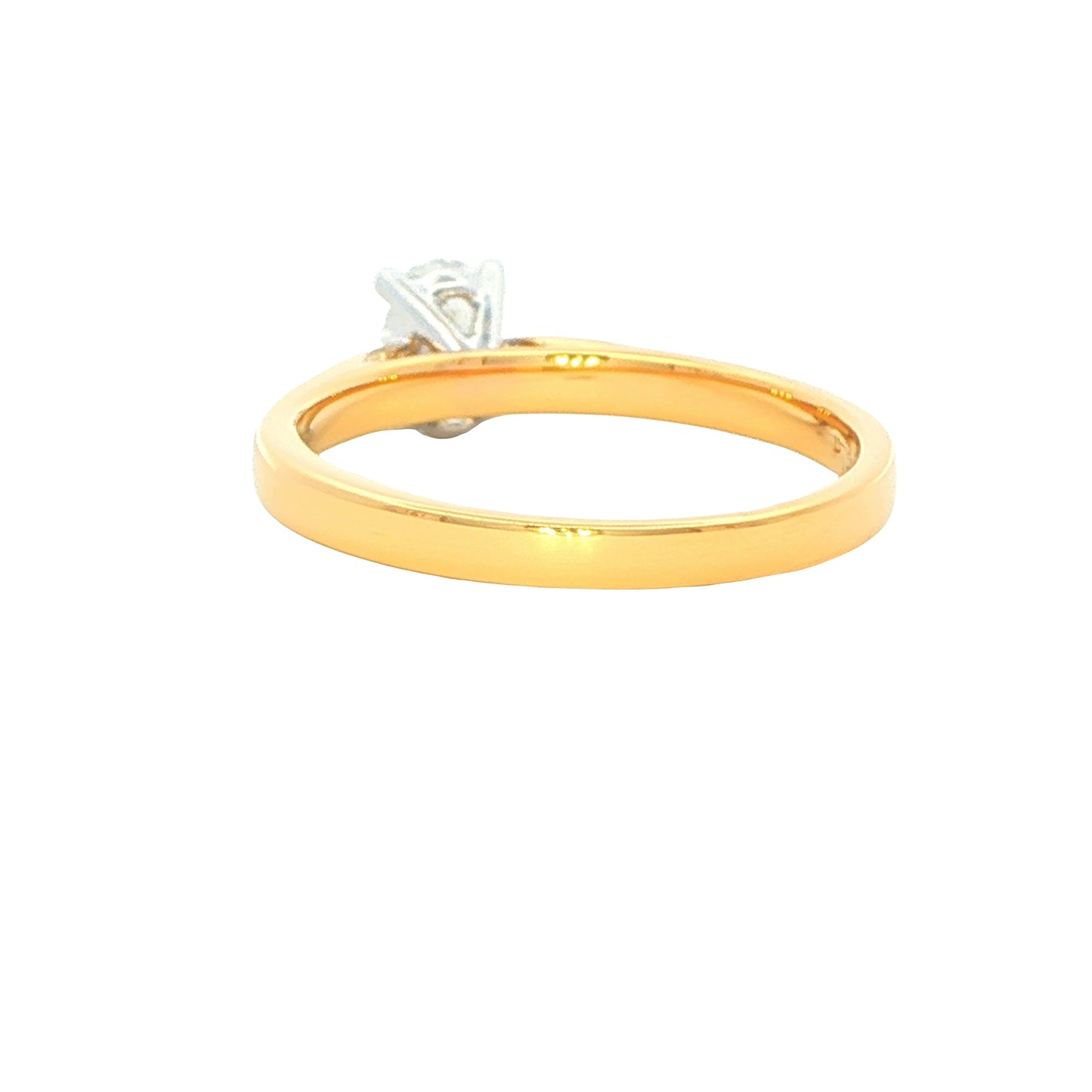 Oval Shaped Diamond Solitaire Ring - 0.50cts