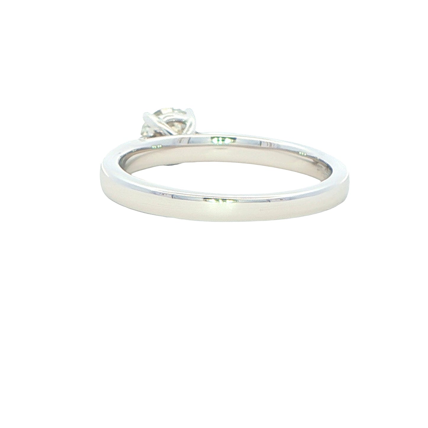 Round brilliant cut diamond solitaire ring - 0.60cts