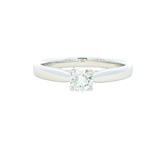 Round Brilliant Cut Diamond Solitaire Ring - 0.31cts Gardiner Brothers
