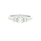 Round Brilliant cut diamond 3 stone ring - 0.60cts