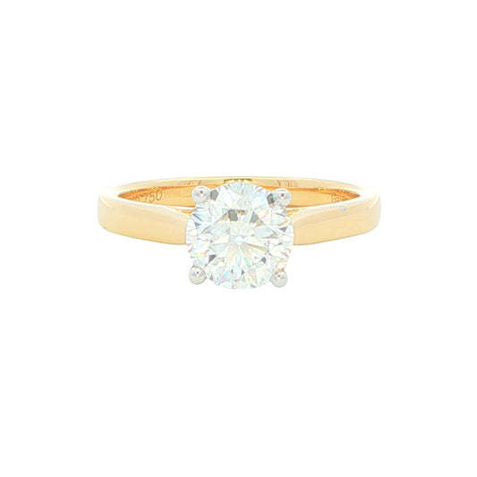 Round brilliant cut diamond solitaire ring - 1.20cs Gardiner Brothers