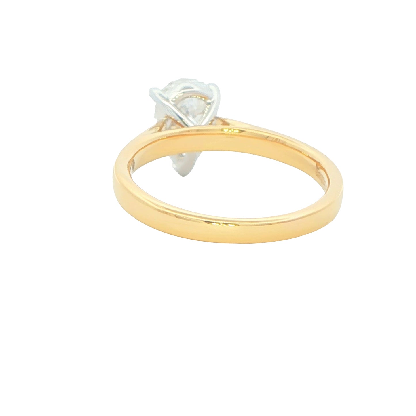 Yellow Gold Pear Shaped Diamond Solitaire Ring - 1.20cts Gardiner Brothers