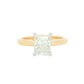 Radiant Cut Diamond Solitaire Ring - 1.51cts