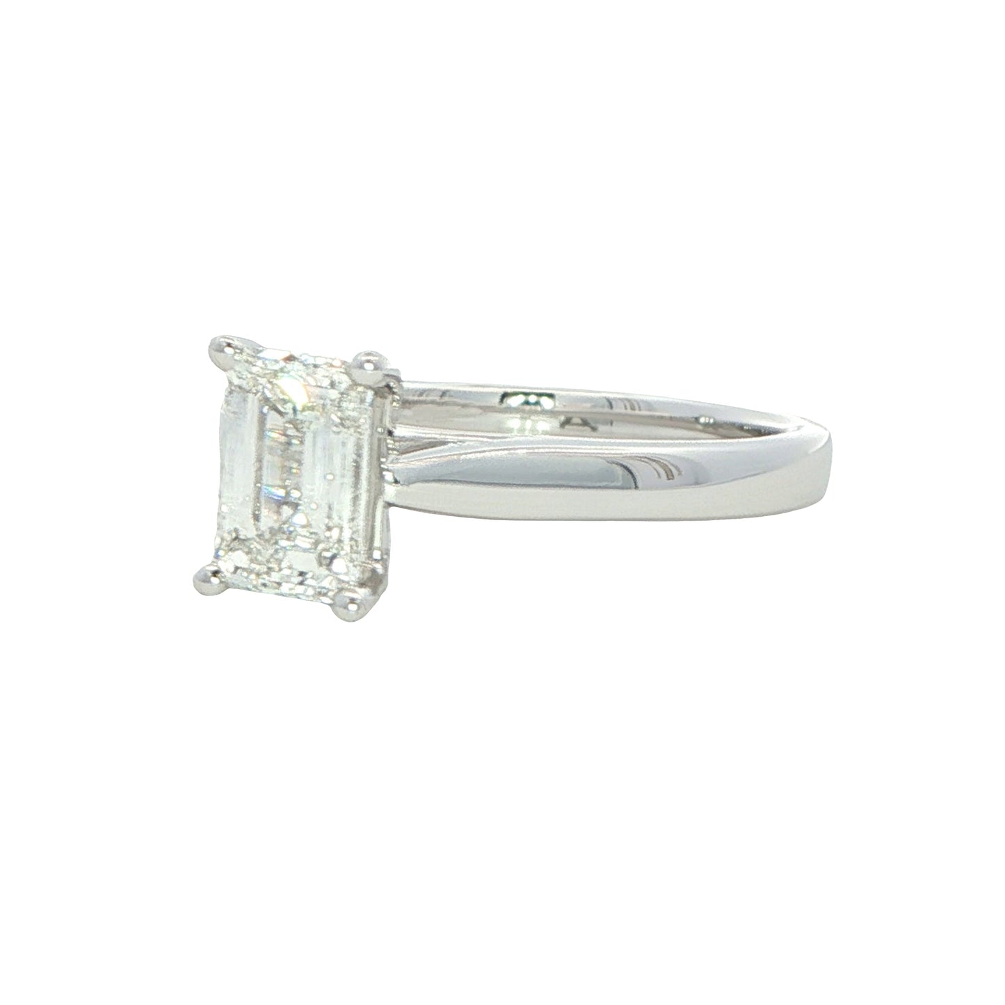 Emerald Cut Diamond Solitaire Ring - 1.21cts