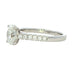 Oval Shaped Diamond Solitaire With Diamond Set Shoulders - 1.25cts