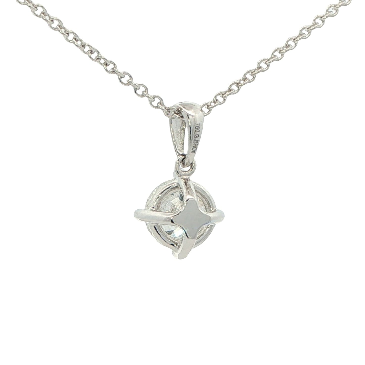 Round Brilliant Cut Diamond Solitaire Pendant - 1.50cts Gardiner Brothers