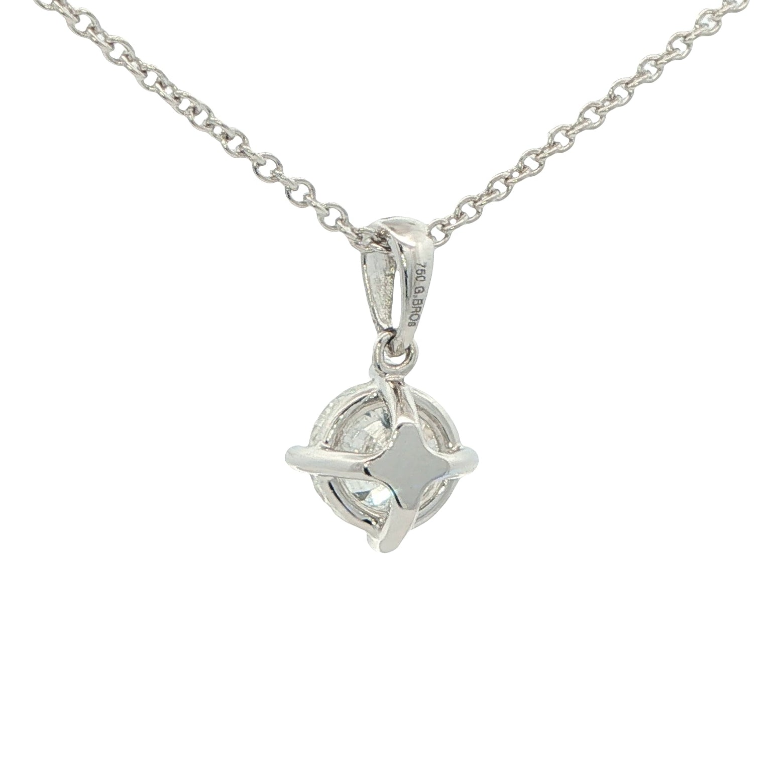Round Brilliant Cut Diamond Solitaire Pendant - 1.50cts Gardiner Brothers