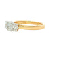 Oval shaped diamond 3 stone ring - 0.81cts
