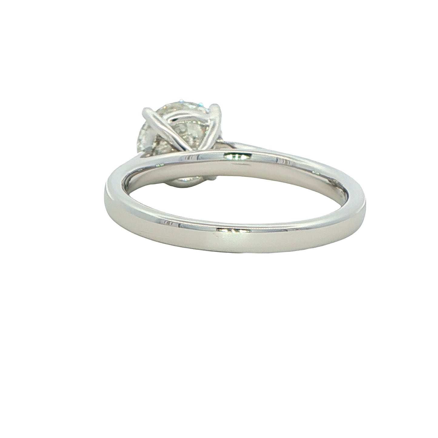 Round Brilliant cut diamond solitaire ring - 1.70cts