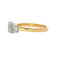Yellow Gold Oval Shaped Diamond 3 Stone Ring - 0.90cts Gardiner Brothers