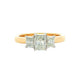 Yellow Gold Radiant Cut Diamond 3 Stone Ring - 0.90cts Gardiner Brothers