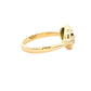 Oval shaped Peridot and round brilliant cut diamond dress ring Gardiner Brothers