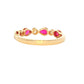 Pear Ruby and Diamond Vintage Style Eternity Ring Gardiner Brothers