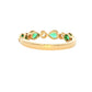 Pear Emerald and Diamond Vintage Style Eternity Ring Gardiner Brothers