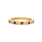 Square Sapphire and Diamond Vintage Style Eternity Ring Gardiner Brothers