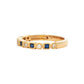 Square Sapphire and Diamond Vintage Style Eternity Ring Gardiner Brothers