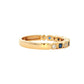 Square Sapphire and Diamond Vintage Style Eternity Ring Gardiner Brothers