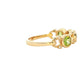 Peridot and round brilliant cut diamond dress ring Gardiner Brothers