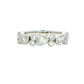 Pear and Round Brilliant Cut Diamond Eternity Ring - 0.48cts
