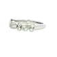 Pear and Round Brilliant Cut Diamond Eternity Ring - 0.48cts